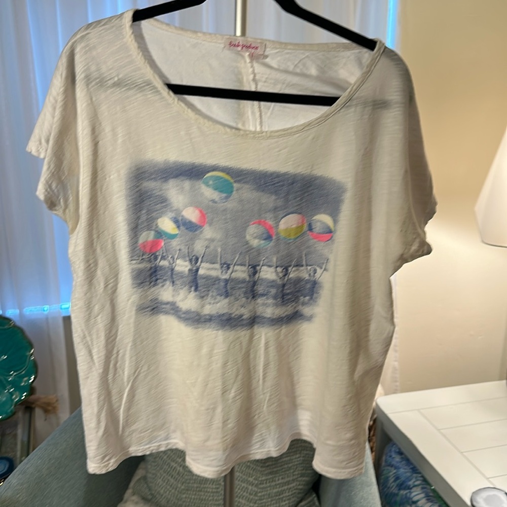 Fresh Produce Screen Printed 100% Cotton Airy top Made in the USA Size OS S-XL